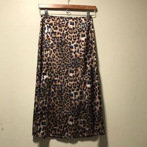 Lulus animal print skirt size extra small
